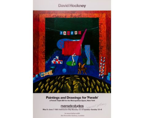 δ David Hockney (b. 1937) after.Paintings and Drawings for The Metropolitan Opera's 'Parade' (see Baggott 101)Offset lithogra