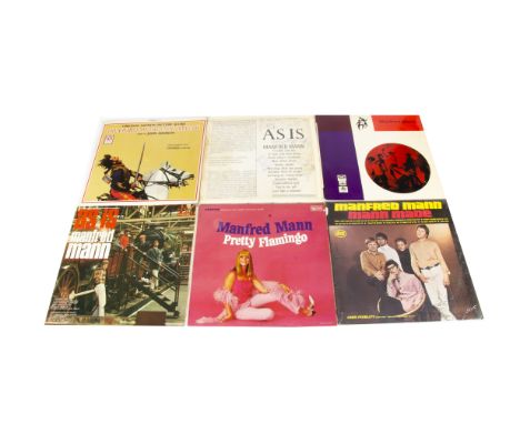 Manfred Mann LPs, approximately thirty albums including As Is (Signed), As Is (Train Sleeve), Pretty Flamingo, Mann Made, Cha