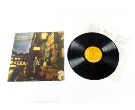 David Bowie LP, Ziggy Stardust LP - First UK Pressing released 1972 on RCA (SF 8287) with Lyric Inner - 1E / 1E Matrices - No