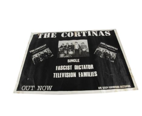 The Cortinas Poster, large promo poster by Step Forward Records for the single release by the Punk band of Fascist Dictator (