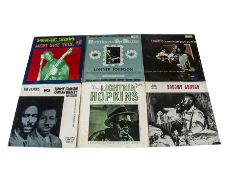 Blues LPs, nine albums of mainly Blues with artists comprising Sonny Terry &amp; Brownie McGhee, John Henry Barbee, Tommy Joh