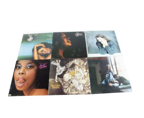 Female Artists LPs, approximately seventy-five albums, all by Female artists including Aretha Franklin, Nanci Griffith, Kate 