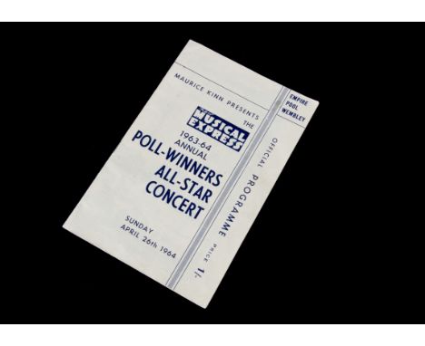 Beatles / Poll Winners Programme, Programme for the New Musical Express 1963-64 Poll-Winners All-Star Concert at The Empire P