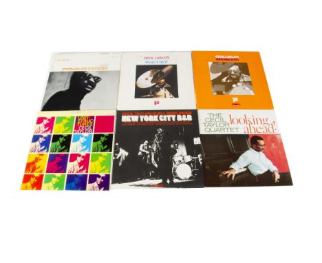 Cecil Taylor LPs, ten albums with titles including Conquistador!, Innovations, What's New, Looking Ahead, Unit Structures, Ne