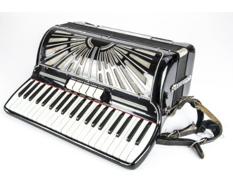 Gaudini Accordion, a Gaudini accordion generally good condition in hard case 