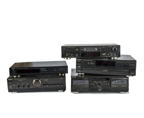 Stereo System, Technics Tuner TU-260L, Integrated Amplifier A600 Mk 2, CD Changer SL-PD688, Minidisc player SJ-MD100, Cassett