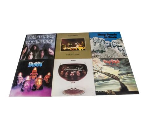 Deep Purple LPs, ten albums comprising Burn, Stormbringer, Come Taste The Band, Made In Japan, In Rock, Machine Head, House o
