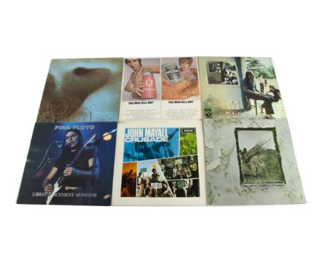 Rock / Prog LPs, approximately thirty-three albums of mainly Classic Rock and Prog Rock with artists including The Who, Pink 
