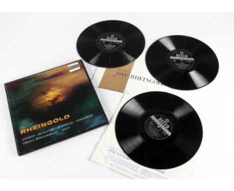 Classical Box Set / SXL 2101-3, Wagner - Das Rheingold - three LP Boxed Set - Original UK ED 1 Stereo release 1959 on Decca (