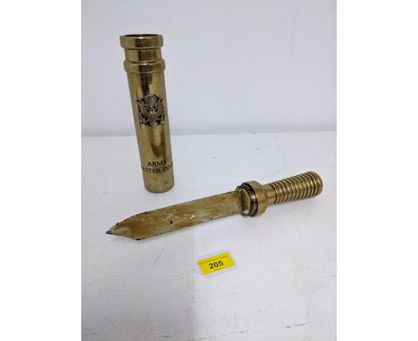 An Army Master Diver brass cased knife by the Morse Diving Equipment company Boston Mass USA, Location: 