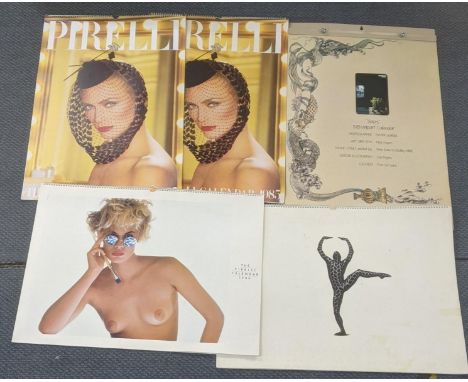 Four Pirelli calendars 1980's and a Unipart calendarLocation:If there is no condition report shown, please request 