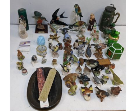 A collection of china model birds to include Karl Ens Volkstedt, Beswick, Gobel and othersLocation:If there is no condition r
