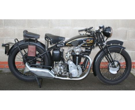 c. 1930 Velocette KTP, 350 cc. Registration number not registered. Frame number not found. Engine number KA899. The firm of V