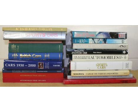 Eighteen various general motoring books, to include Cars 1930 -2000 by Todtri and Automobile Years 1970 - 71, 1971 - 1972 (18