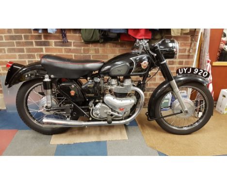 1955 Matchless G9, 498 cc. Registration number UYJ 920. Frame number A34382. Engine number 55 G9 27286. With hindsight 1949 c