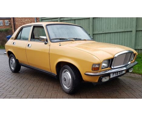 1976 Austin Allegro Vanden Plas, 1485 cc. Registration number PYB 99P. Chassis number VF4SJ 255200A. Engine number 43048. Pro