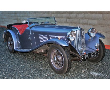 1935 AC 16/80 four seater sports (replica), 1991 cc. Registration number BXH 237. Chassis number L293. Engine number UBS 7 44