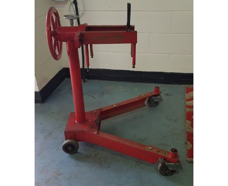 A heavy duty engine turntable.