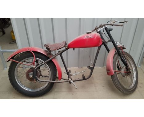 c.1950/52 James Captain Project. Registration number MJF 820 (not recorded with DVLA). Frame M3674. Engine number 075B 53201 
