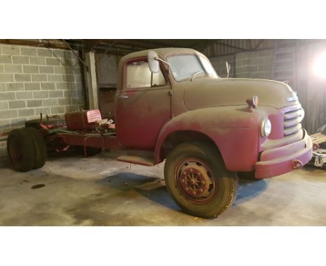 1954 Bedford TA lorry. Registration number not registered (see text). Chassis number A5LC 36203. Engine number A5 32630. Bedf