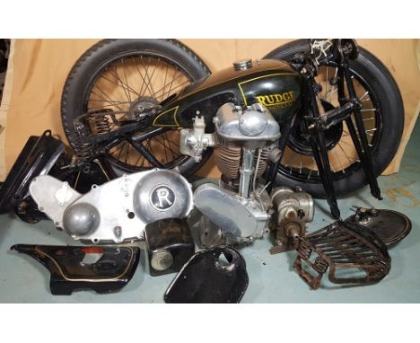 1937 Rudge Special Project, 498 cc. Registration number DPB 201 (see text). Frame number 59676. Engine number S4071. Gearbox 