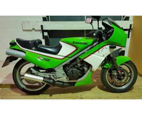 1984 Kawasaki KR250, 249 cc. Registration number H802 GND. Frame number KH250 A 005843. Engine number KR250AE 005935. Never s