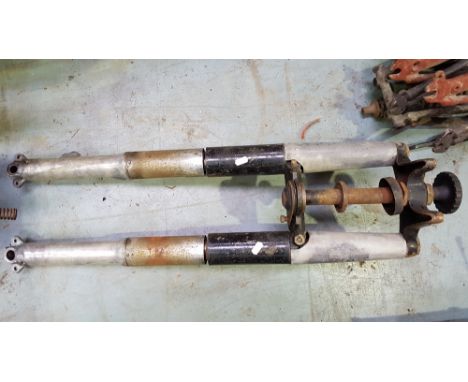 A pair Norton Road holder front suspension and fork units.