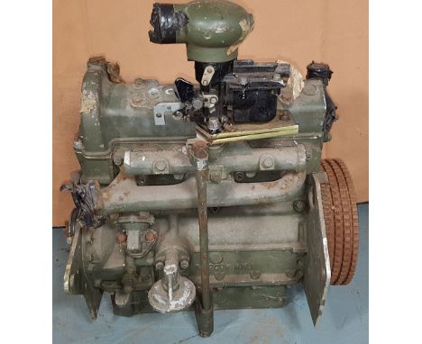 A Coventry Climax ex MOD engine, serial number 480087, date of last overhaul 02/09.