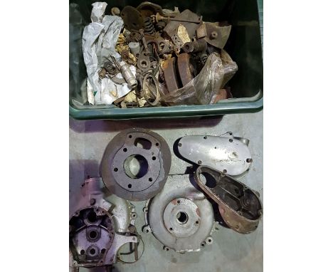 A BSA C11 engine, dismantled, numbered C11 1989, buyers should check for the completeness of this lot.