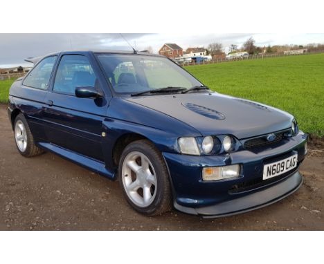 1995 Ford Escort RS Cosworth Lux, 1994 cc. Registration number N609 CAG (non-transferable see text). Chassis number WROBXXGKA