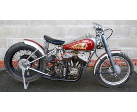 c.1934 Indian Sport Scout, 750 cc. Registration number not registered. Chassis number (see text). Engine number FDC11014 B. A