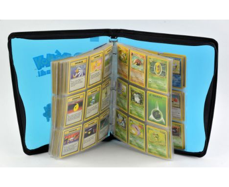 Pokemon TCG. One binder of approximately 350-450 vintage Pokémon cards mostly from the Base, Jungle and Fossil sets and a few