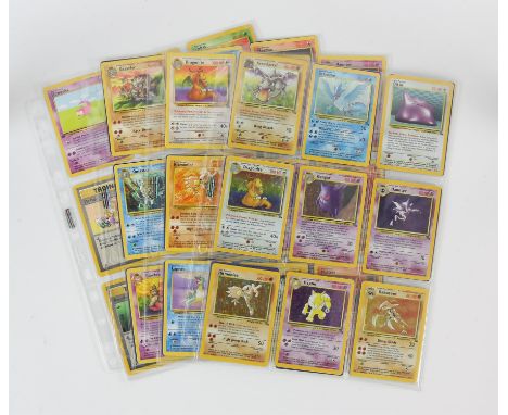 Pokemon TCG - Complete Fossil Set - Unlimited/ 1st Edition This lot contains a complete Fossil set, all 62 cards including th