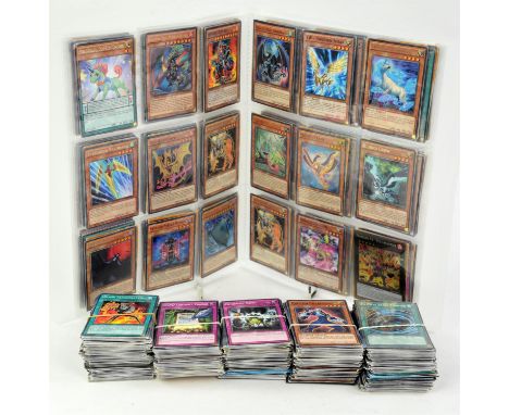 Yu-Gi-Oh! TCG: Mixed lot of Modern Yugioh cards including approximately 160 various Rare cards such as Super Rare, Ultra Rare