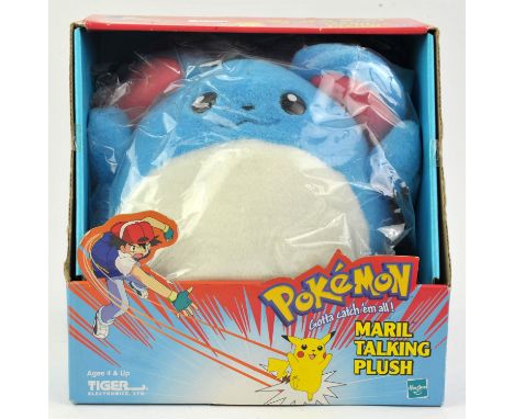 Pokémon Talking Marill Plush Toy - 'Maril' misprint on box Condition Report:  The item is complete, boxed and unopened. There