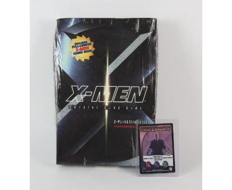 X-Men Trading Card game. Shrink Wrap sealed X-men Trading Card Starter Set. Along with a Professor X -P3 Promo card (2) Prove