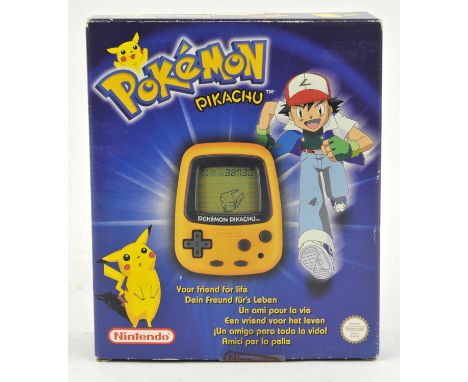 Boxed Pokémon Pikachu Pocket Handheld console from 1998Condition Report:  Item is complete, boxed and in good condition 