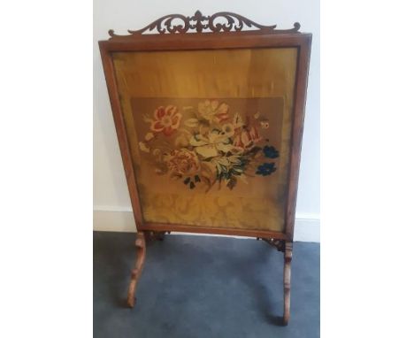 A 19th cent firescreen&nbsp;