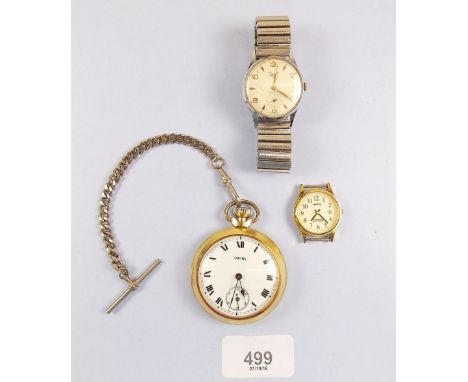 A Samuel Everite gents vintage wrist watch - boxed and two other watches 
