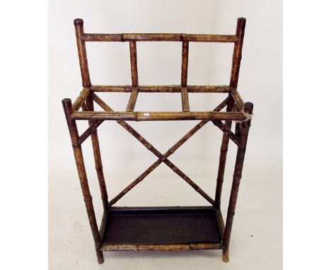 An early 20th century bamboo stick stand 