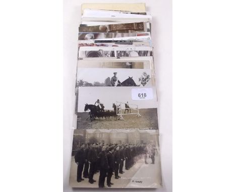 Military - incl RP A.Co King's Liverpool Regt., RP's (2) 17th Lancers musical ride, barracks at Burford, Devizes, Tidworth et