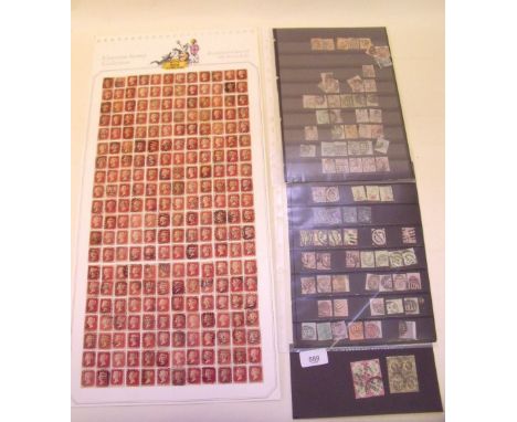 GB - QV 1958-79 1d red, plate 90 complete sheet reconstruction AA-TL appear to  be selected copies, (forming an attractive it