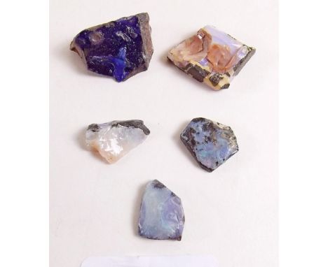 Various opal 'boulders'