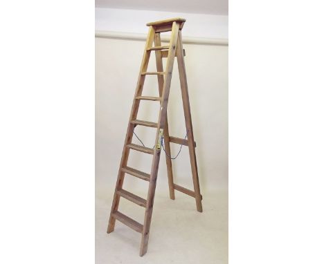 An old pine step ladder 