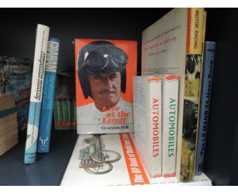 Motoring miscellany. Includes; Graham Hill - Life at the Limit. London: William Kimber, 1969. Signed; A Picture History of th