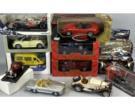 COLLECTION OF 12 LARGE SCALE DIECAST MODEL VEHICLES, mostly boxedProvenance: private collection Gwynedd