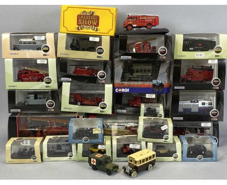 TWENTY-THREE OXFORD 1:76 SCALE DIECAST MODEL VEHICLES boxed, with various scale model railway buildingsProvenance: private co