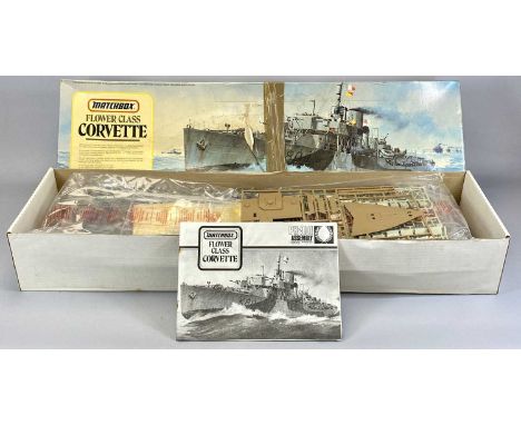 MATCHBOX PK-901/1-72 SCALE FLOWER CLASS CORVETTE BOXED SCALE MODEL KIT, unbuiltProvenance: deceased estate Ynys Mon