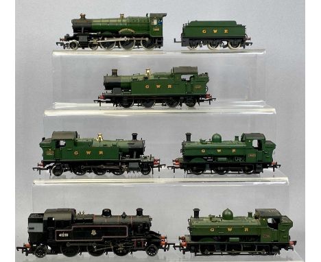 SIX BACHMANN BRANCHLINE MODEL RAILWAYS OO GAUGE LOCOMOTIVES, 31/300 4-6-0 Manor Class Bradley Manor 702, 31-450B Ivatt tank 4
