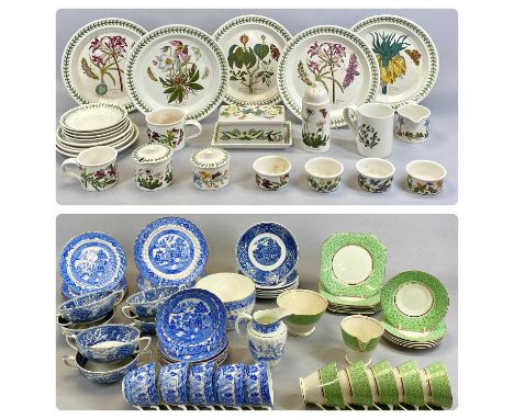 GROUP OF MIXED CERAMICS, Portmeirion 'Botanic Garden' tableware, 25 pieces, Palissy ware 'Mayfair' tea service, 19 pieces, an